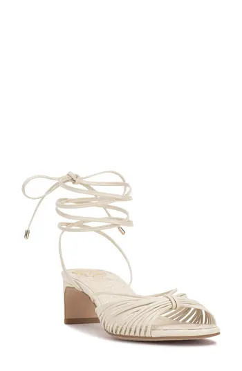Vince Camuto Lory Ankle Wrap Sandal in Creamy White at Nordstrom Rack, Size 7.5 | Nordstrom Rack