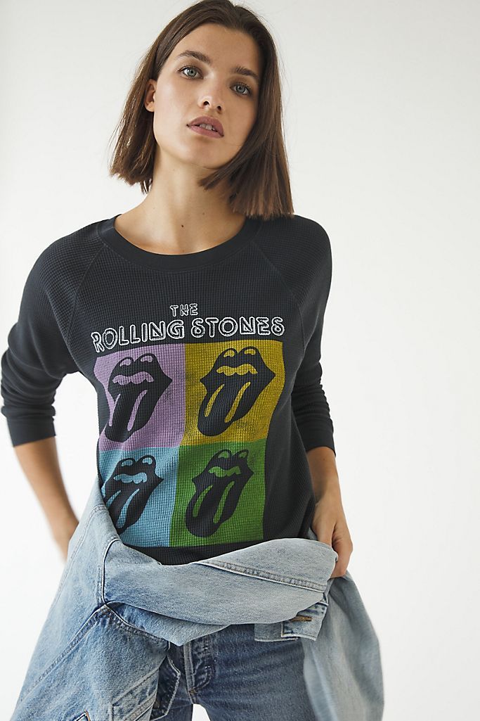 Rolling Stones Cropped Graphic Pullover | Anthropologie (US)