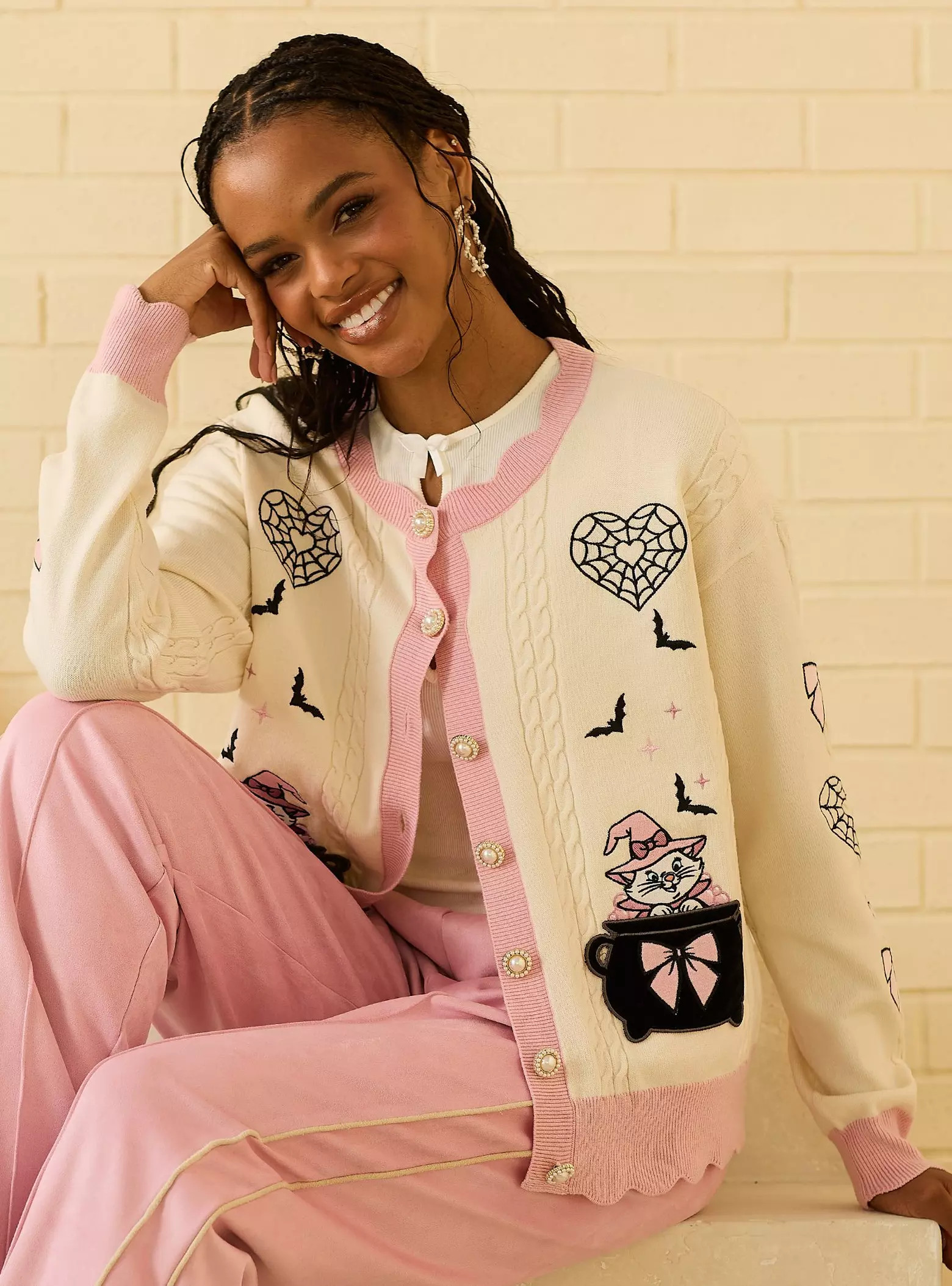 Disney The Aristocats Marie Halloween Icons Women's Cardigan - BoxLunch Exclusive | BoxLunch | BoxLunch