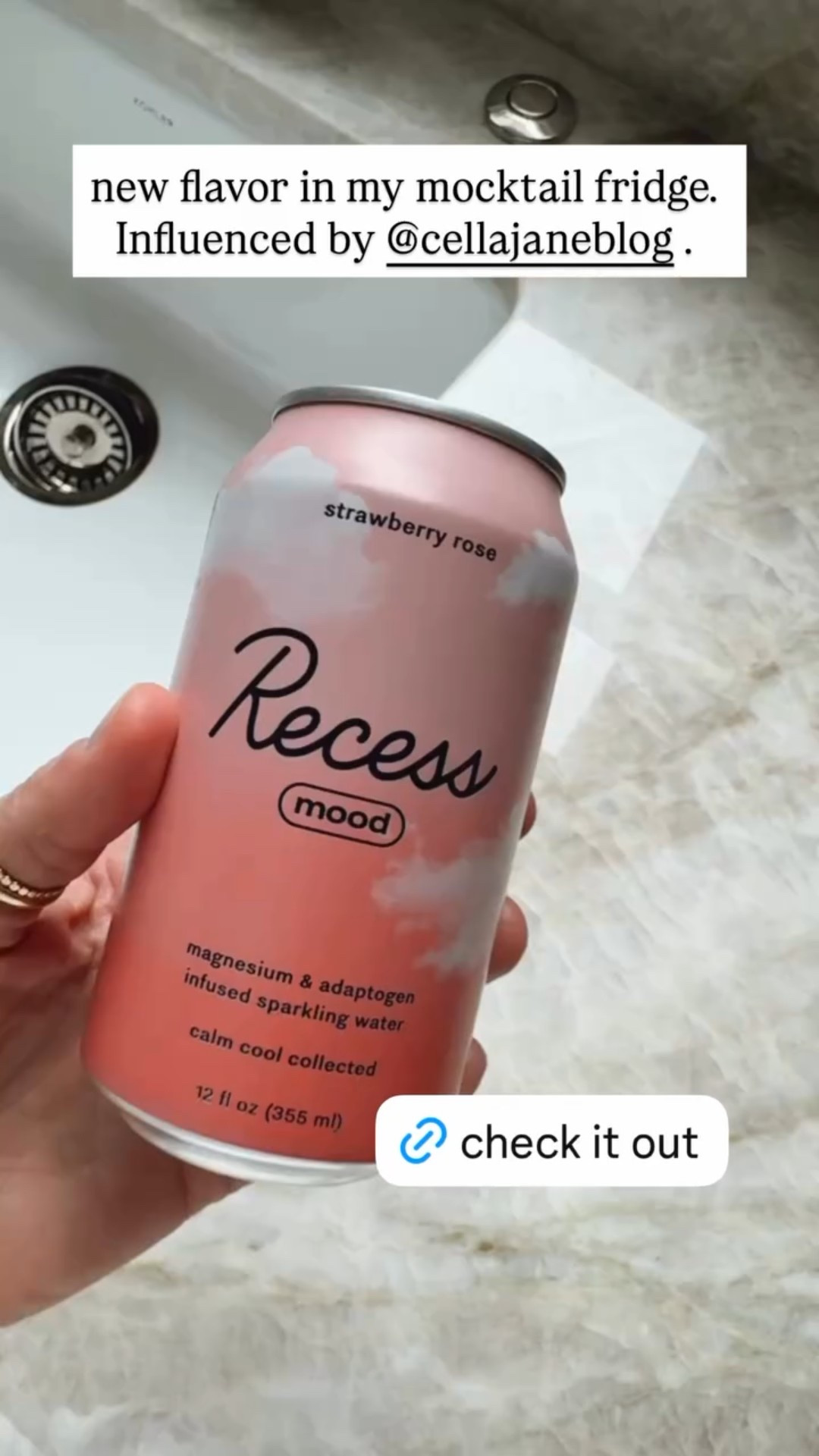 new flavor in my mocktail fridge. Influenced by @cellajaneblog .