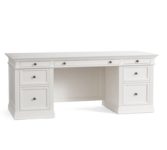Livingston 75" Executive Desk with Drawers | Pottery Barn (US)