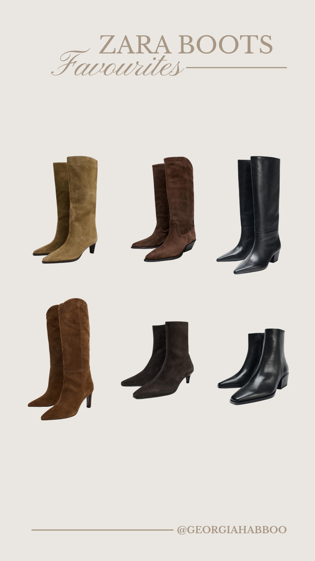 Zara, Boots, High Boots, Ankle Boots, Suede, Chocolate Brown, Tan, Camel, Black, Autumn, Kitten Heels 

 #LTKuk #LTKautumn #LTKstyletip
