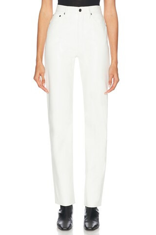 AGOLDE 90's Pinch Waist Long in White | FWRD 
