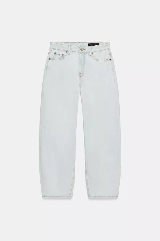 ZW COLLECTION MID-RISE TAPERED JEANS | Zara Canada