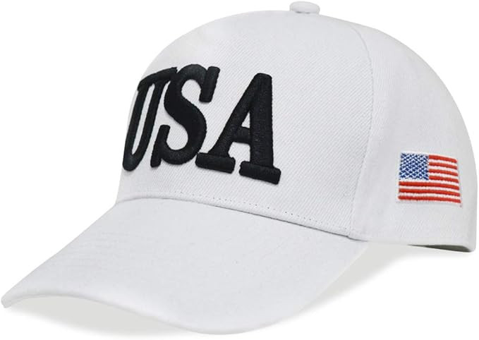 USA Baseball Cap Polo Style Adjustable Embroidered Dad Hat with American Flag for Men and Women | Amazon (US)