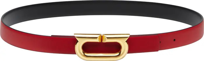 Gancio Ellipse Buckle Reversible Leather Belt | Nordstrom