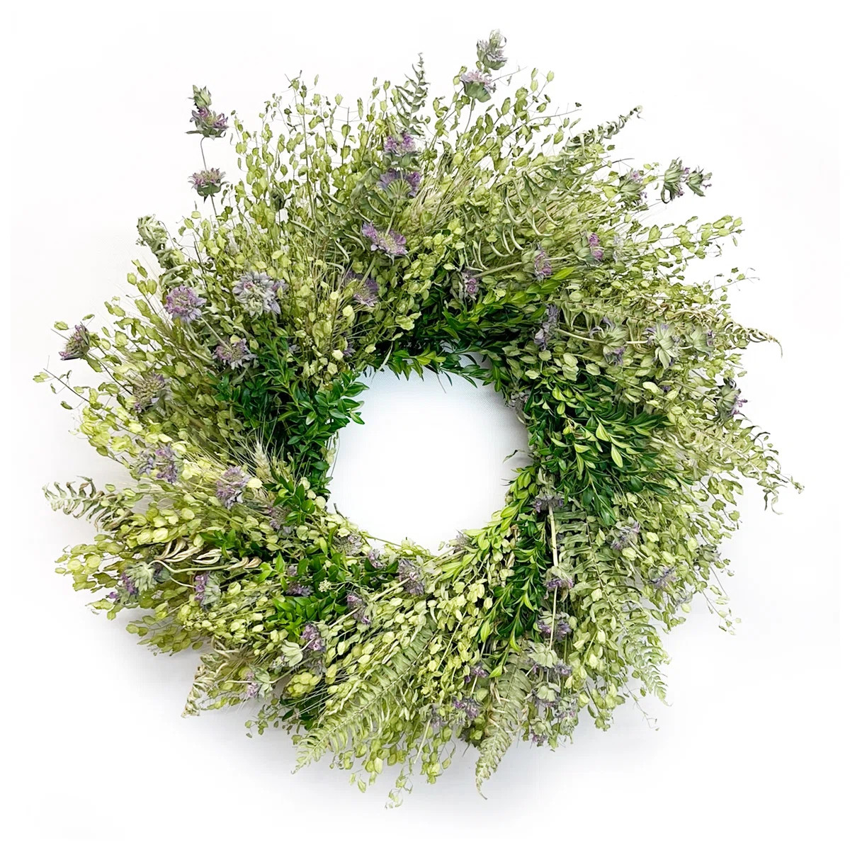 22" Dried Wildflower Spring Wreath | Wayfair North America