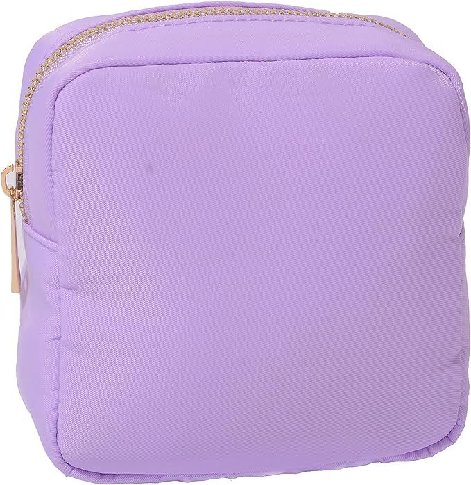 Kaymey Mini Cosmetic Bag Pouch Makeup Pouch Bag Case Nylon Travel (Blue,S) | Amazon (US)
