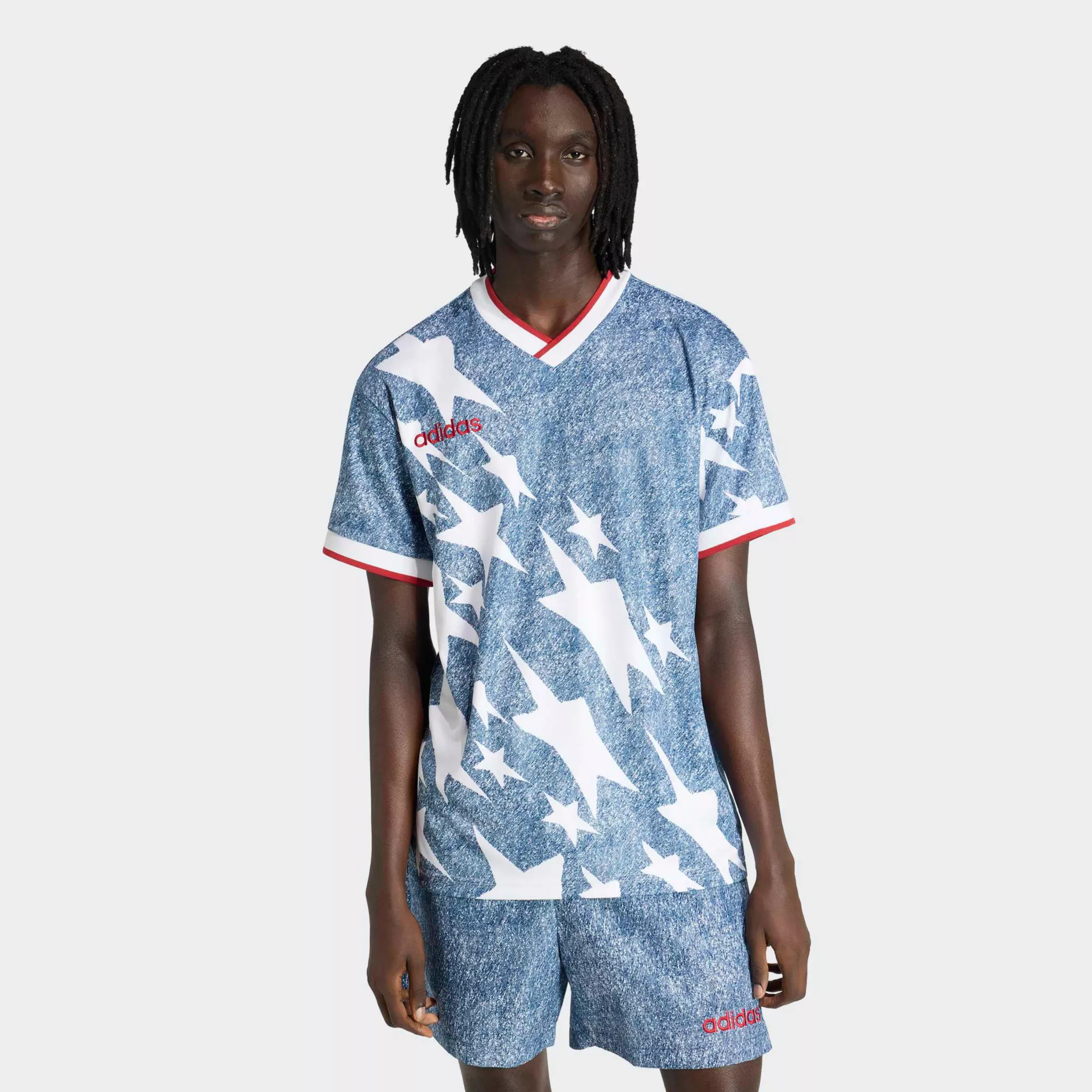 adidas Men's USA Denim Graphic Jersey, XS, Blue | DICK'S Sporting Goods