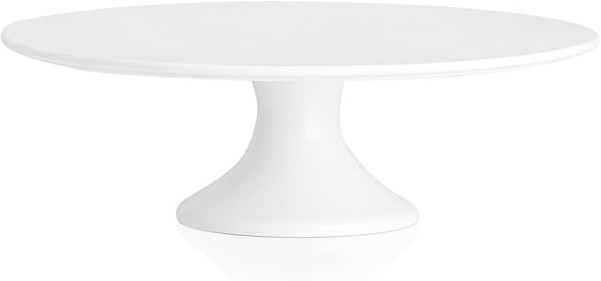 Kanwone 12-Inch Porcelain Round Cake Stand, Cake Plate, Dessert Stand, Cake Stand for Party, Home... | Amazon (US)