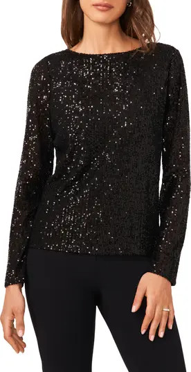 Sequin Scoop Back Top | Nordstrom