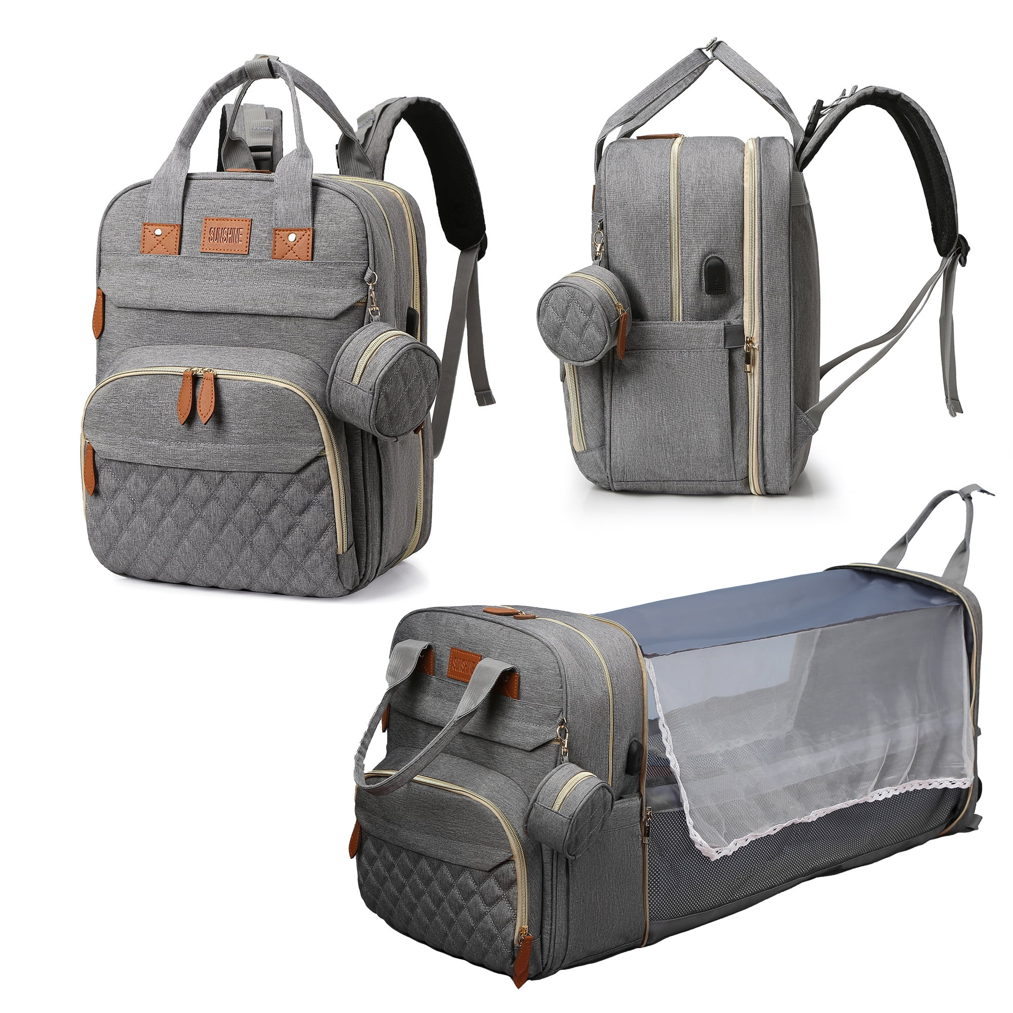 Diaper Bag Backpack with Changing Station, VICVEO Large Baby Diaper Bags for Boys Girls, Waterpro... | Walmart (US)