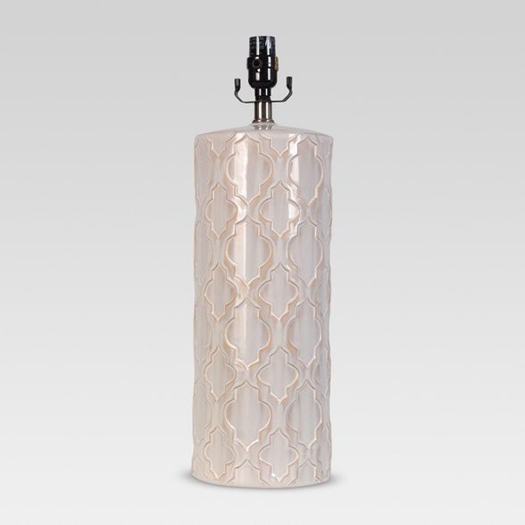 Lattice Ceramic Large Lamp Base Cream - Threshold™ | Target