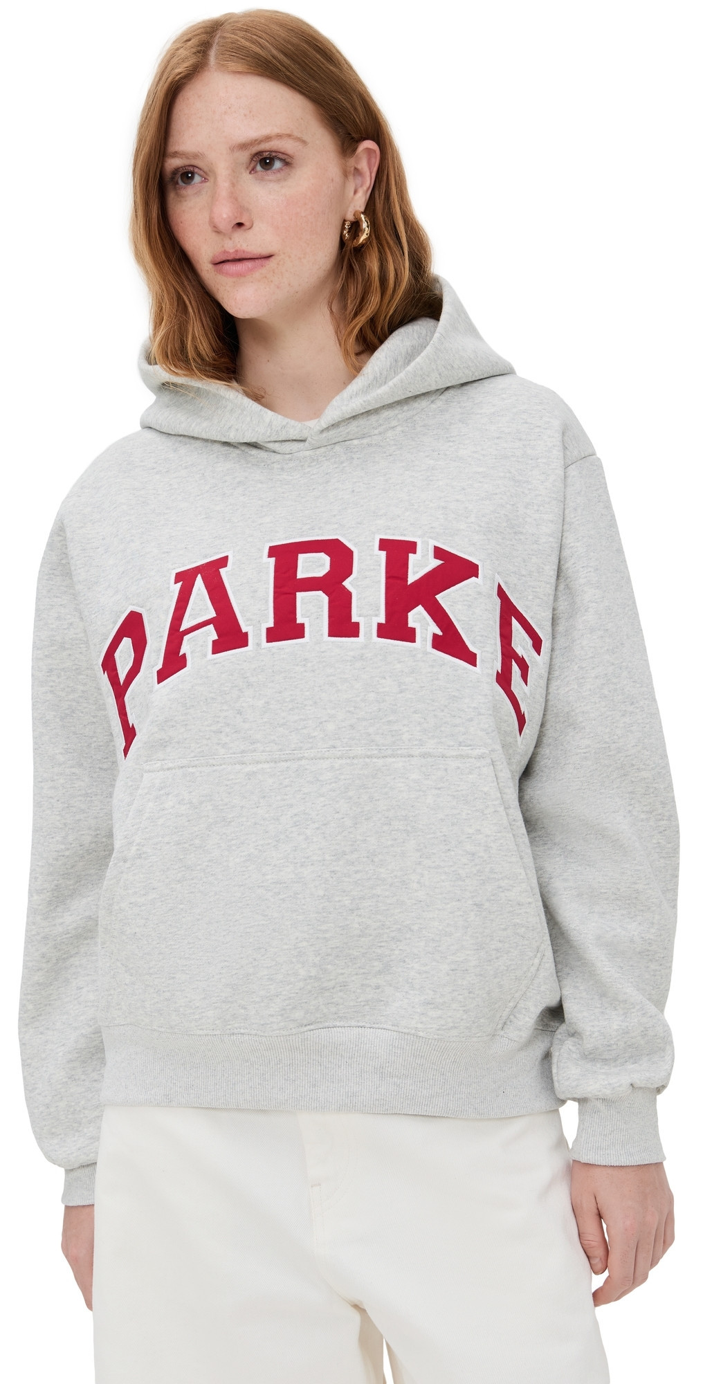 PARKE Varsity Hoodie Classic Grey S/M | Shopbop