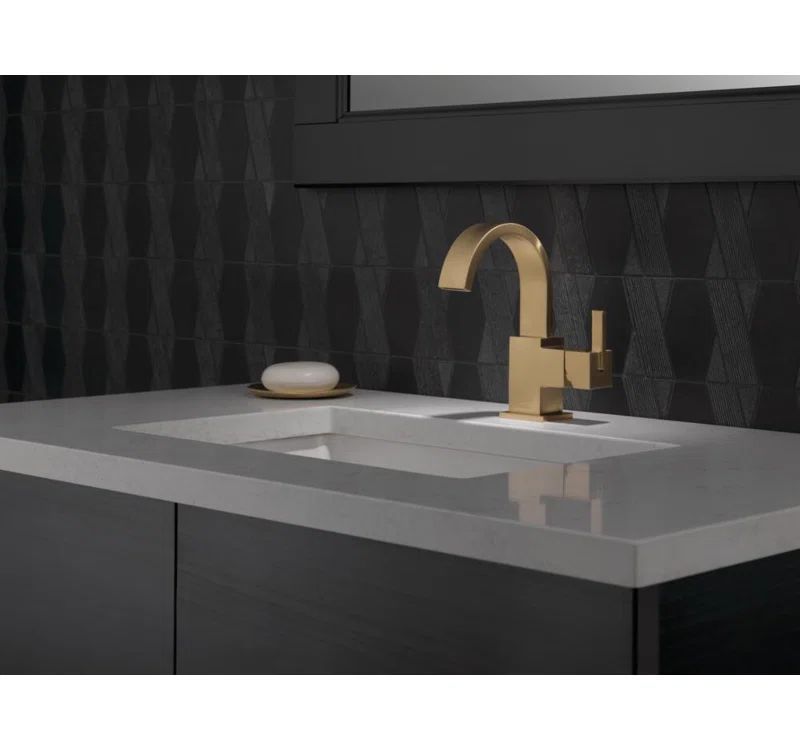 553LF-CZ Vero Single Hole Bathroom Faucet with Drain Assembly | Wayfair Professional