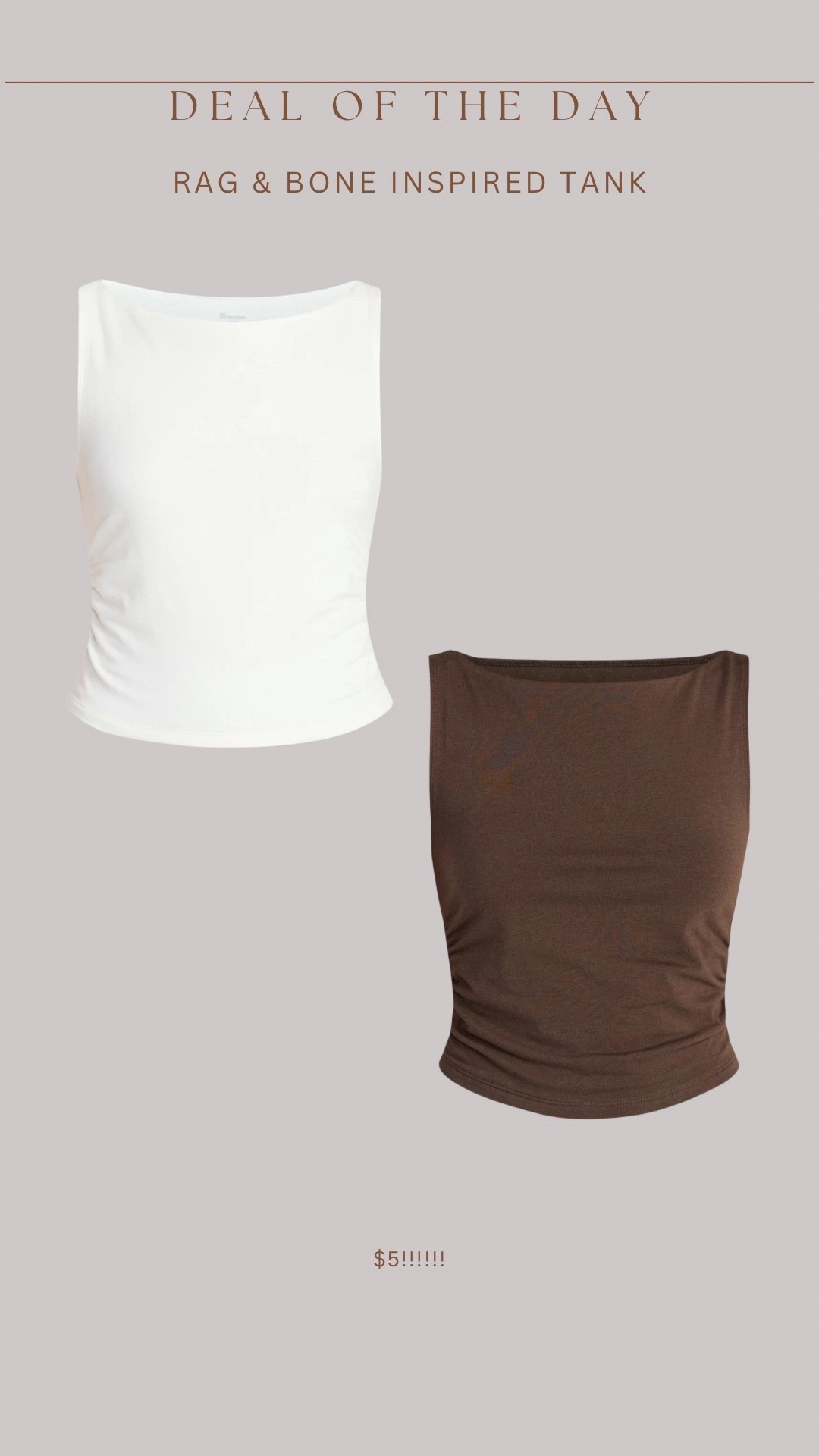 Just purchased this $5 brand new Walmart tank that’s nearly identical to a $150 rag & bone tank top!!! 

#LTKSeasonal #LTKSaleAlert