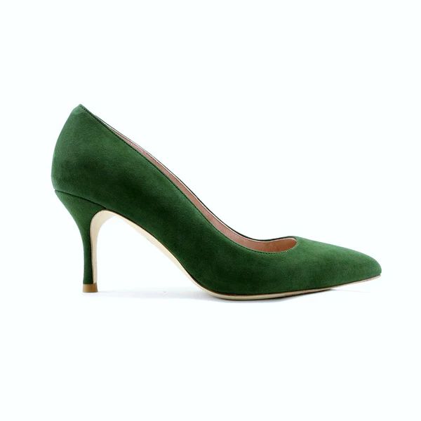 Emerald Suede Pump | ALLY Shoes