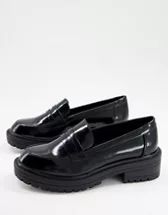 New Look - Loafers met dikke zool in zwart | ASOS | ASOS (Global)