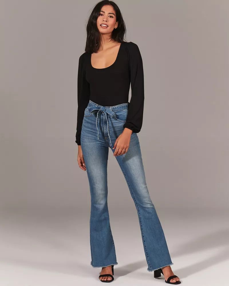 Ultra High Rise Flare Jeans | Abercrombie & Fitch US & UK