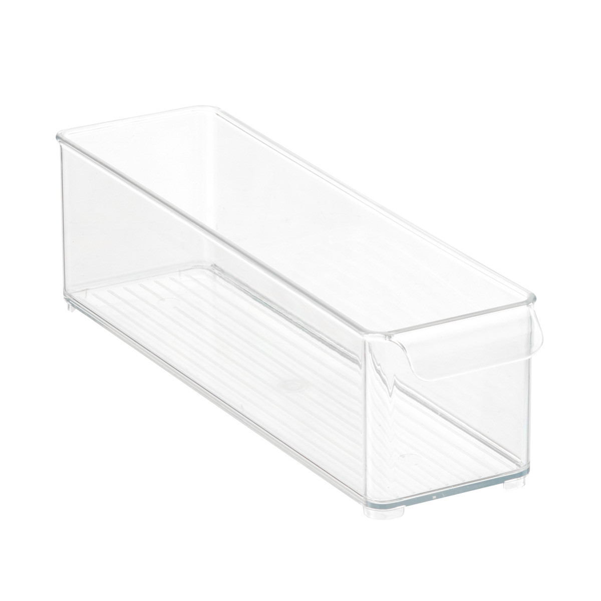 iDESIGN Narrow Deep Fridge Bins Tray Clear | The Container Store