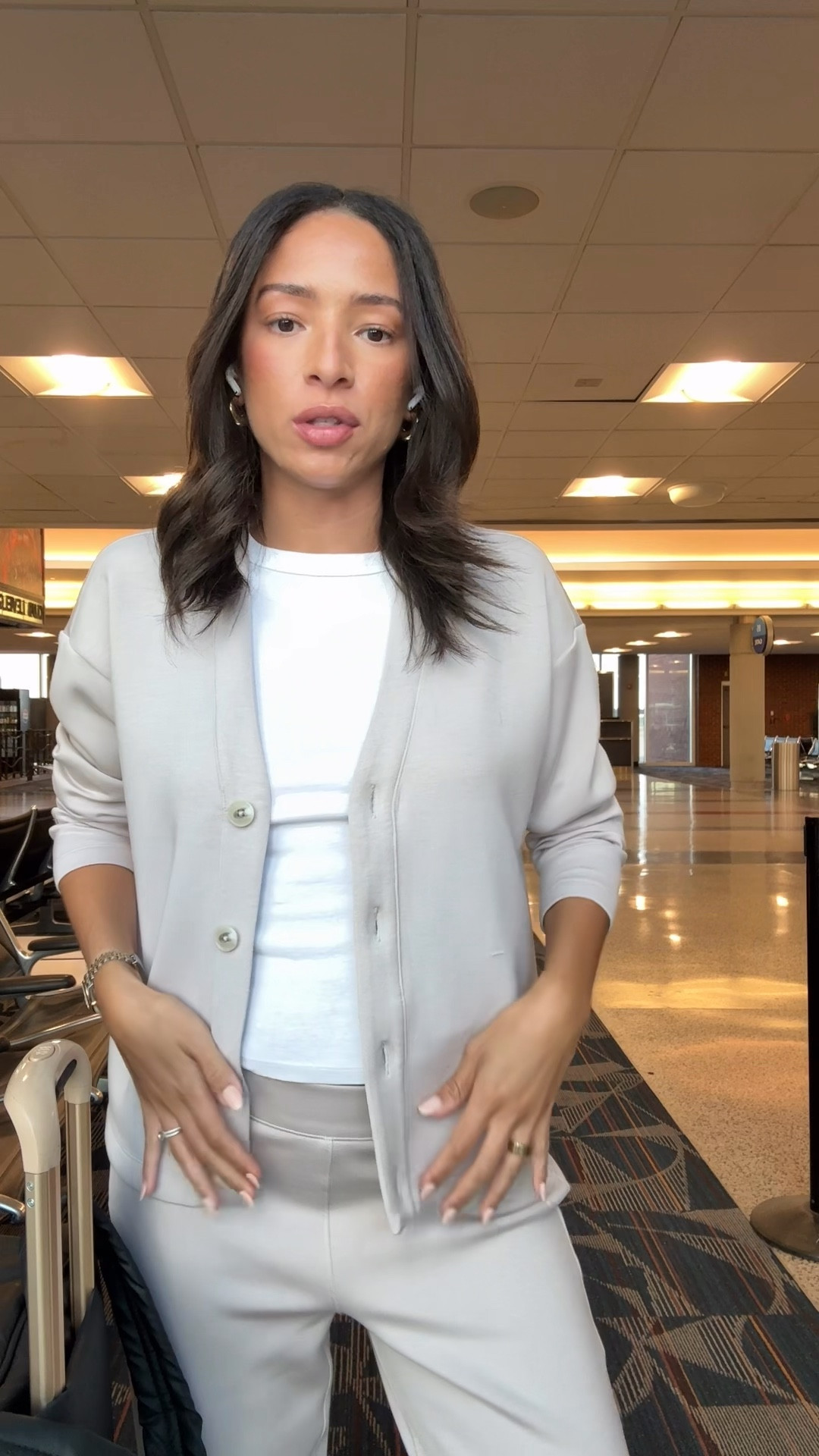 Travel outfit ✈️ size S cardigan, S Tall pants (could have done a regular length since I’m wearing them lower for the bump), XS tank, sneakers fit TTS. Use code NENAXSPANX for 15% off Spanx! 


Airport outfit
Work from home
Comfy outfit
Errands outfit
School drop off

#LTKBump #LTKTravel #LTKStyleTip