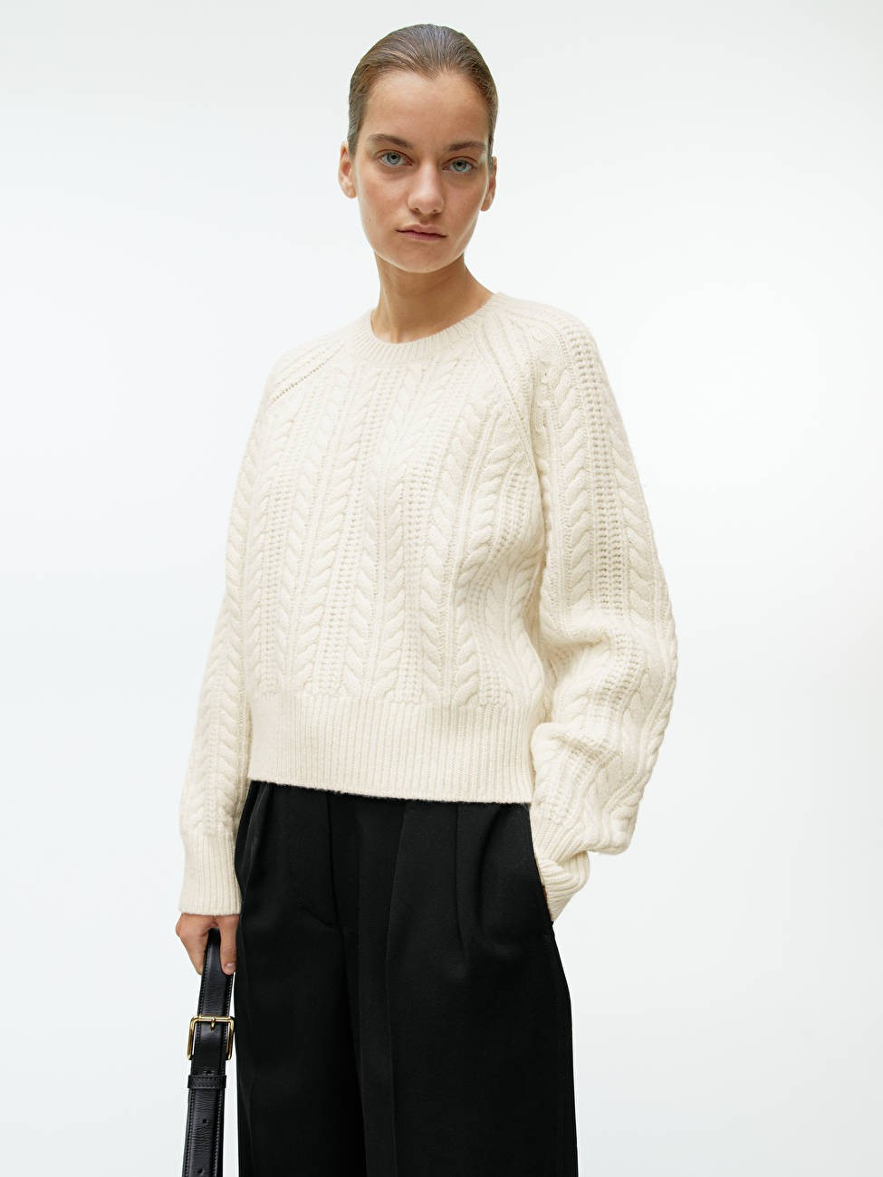 Cable-Knit Wool Jumper | ARKET (US&UK)