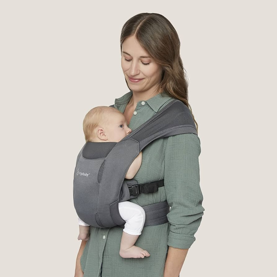 Ergobaby Embrace Cozy Newborn Essentials Baby Carrier Wrap (7-25 Pounds), Soft Air Mesh, Washed B... | Amazon (US)
