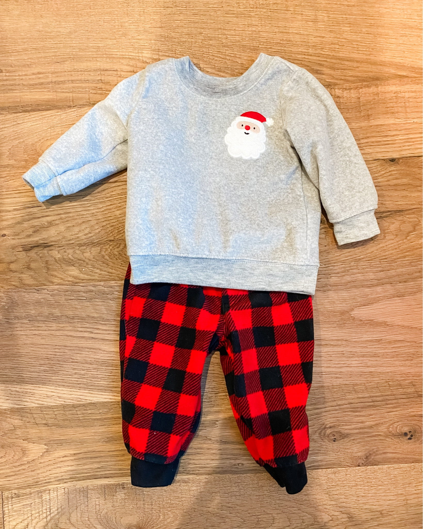 Baby boy Christmas outfit / winter baby clothes / baby holiday set / buffalo check pants / Santa sweater 

#LTKHoliday #LTKfamily #LTKbaby