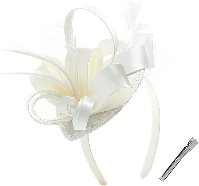 Lady Flower Fascinators Hats with Headband and Clips | Amazon (US)