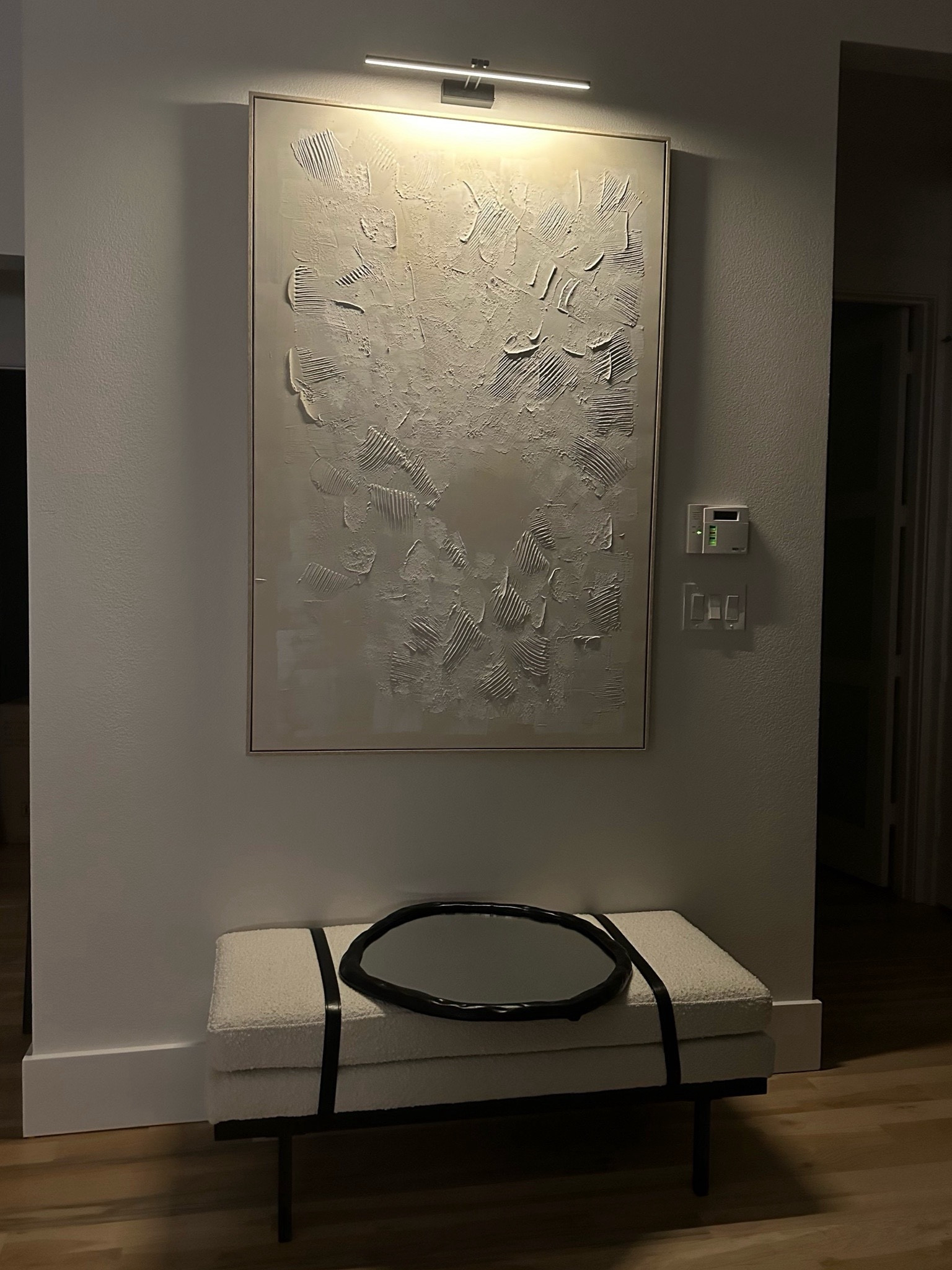 Boucle bench black and white 

#LTKFindsUnder100 #LTKHome