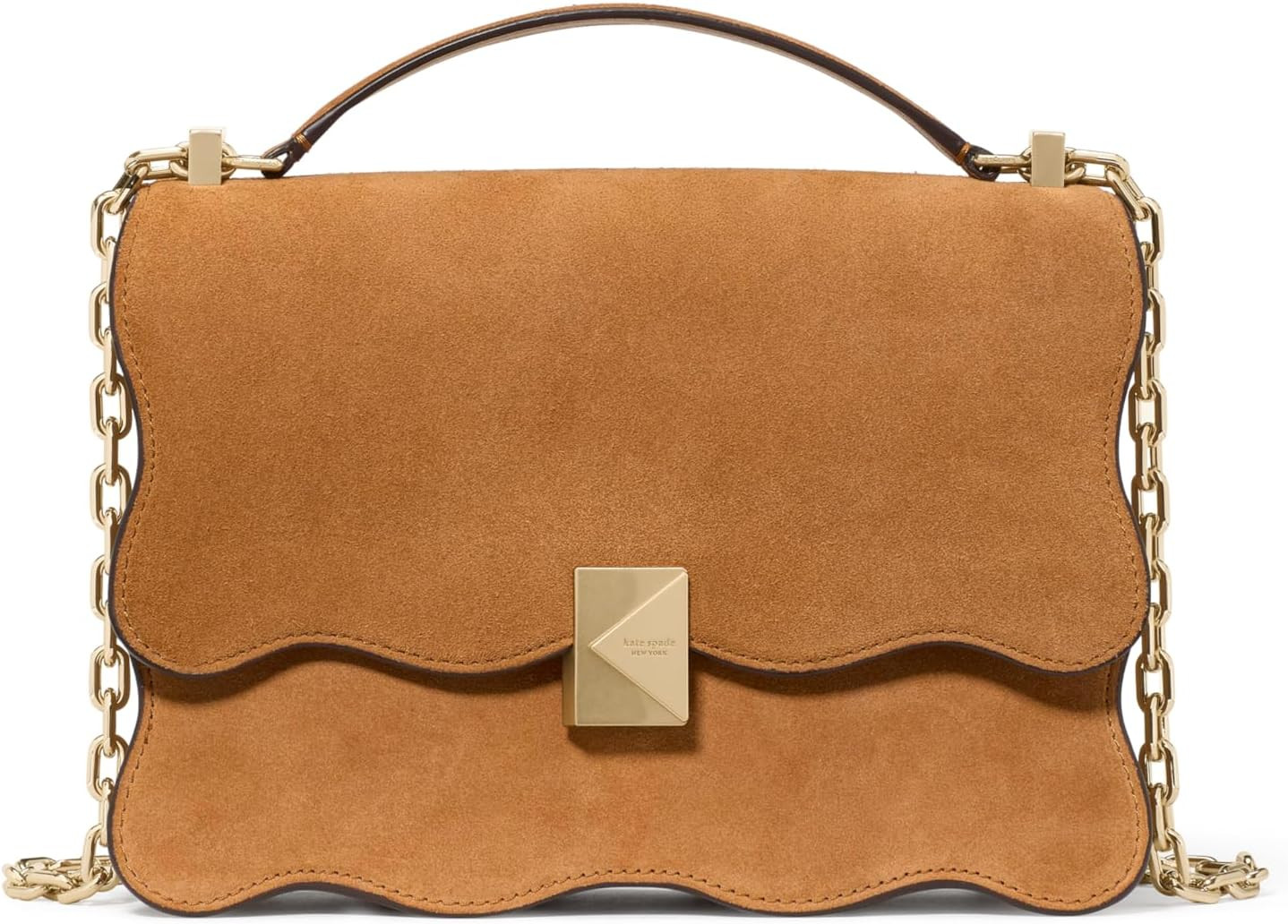 kate spade new york Women's Deco Leather Flap Chain Crossbody | Amazon (US)