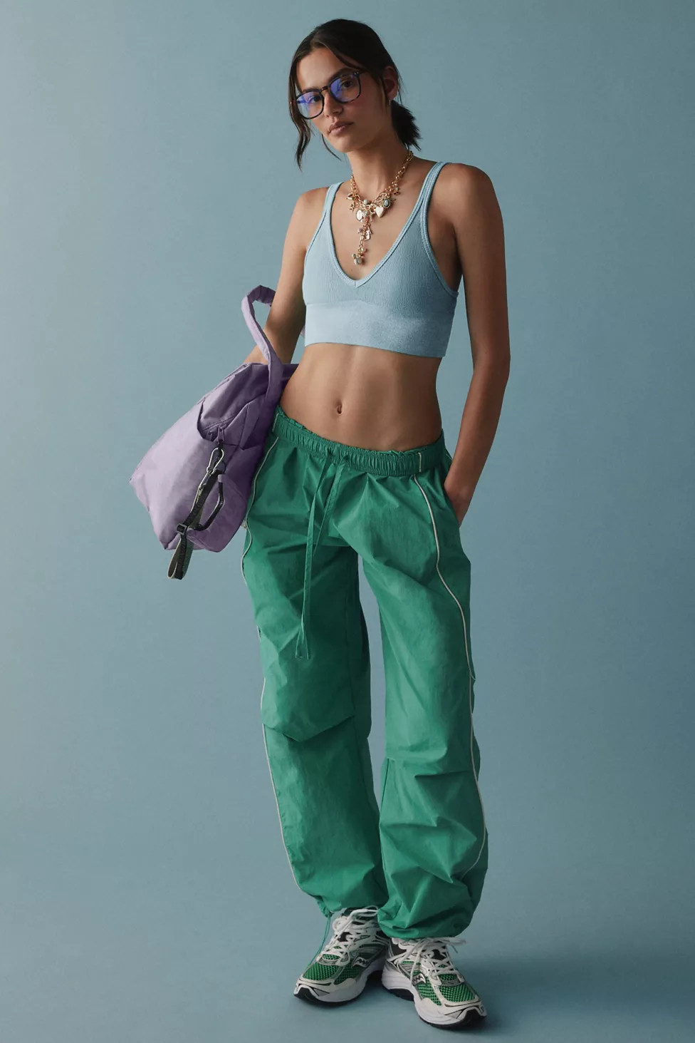 BDG Jess Straight Leg Nylon Track Pant | Urban Outfitters (US and RoW)