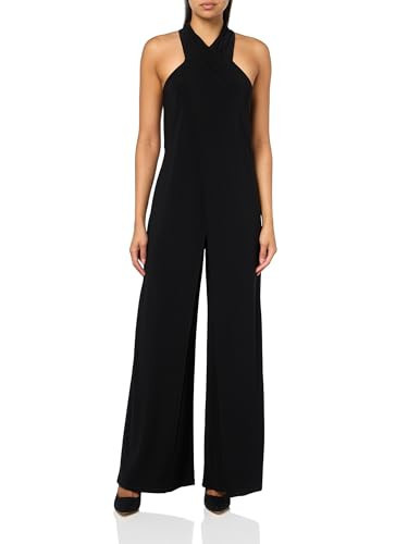 Adrianna Papell Women's Halter Overlay Jumpsuit, Black, 12 | Amazon (US)