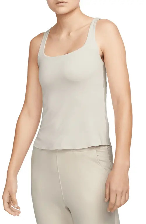 Nike Yoga Luxe Dri-FIT Infinalon Tank in Light Orewood Brown at Nordstrom, Size Xx-Large | Nordstrom