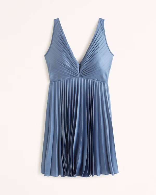 Women's The A&F Giselle Pleated Mini Dress | Women's Dresses & Jumpsuits | Abercrombie.com | Abercrombie & Fitch (US)