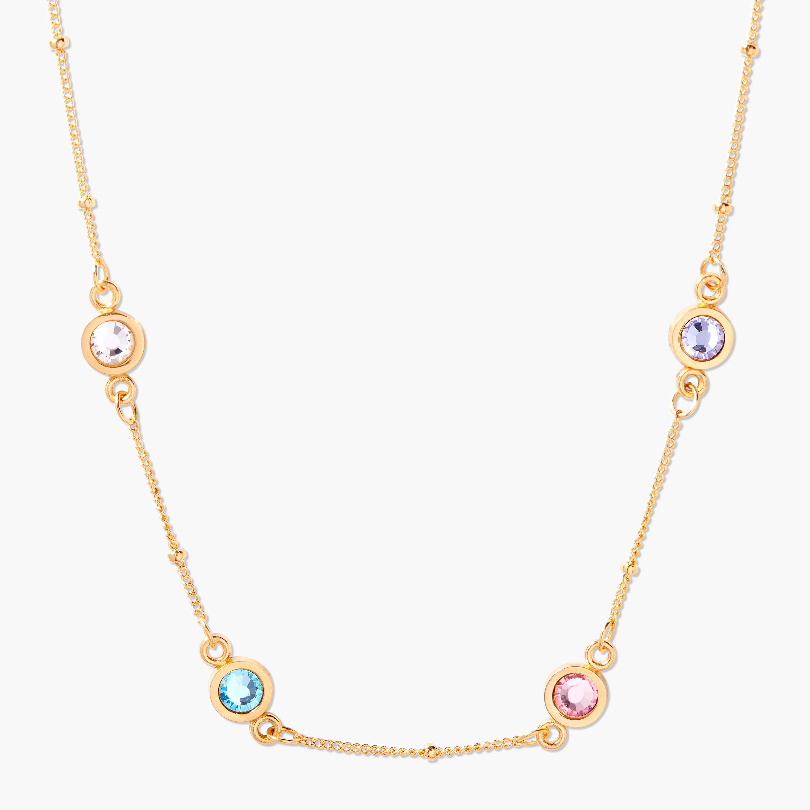 Jules Four Birthstone Necklace | Brook and York