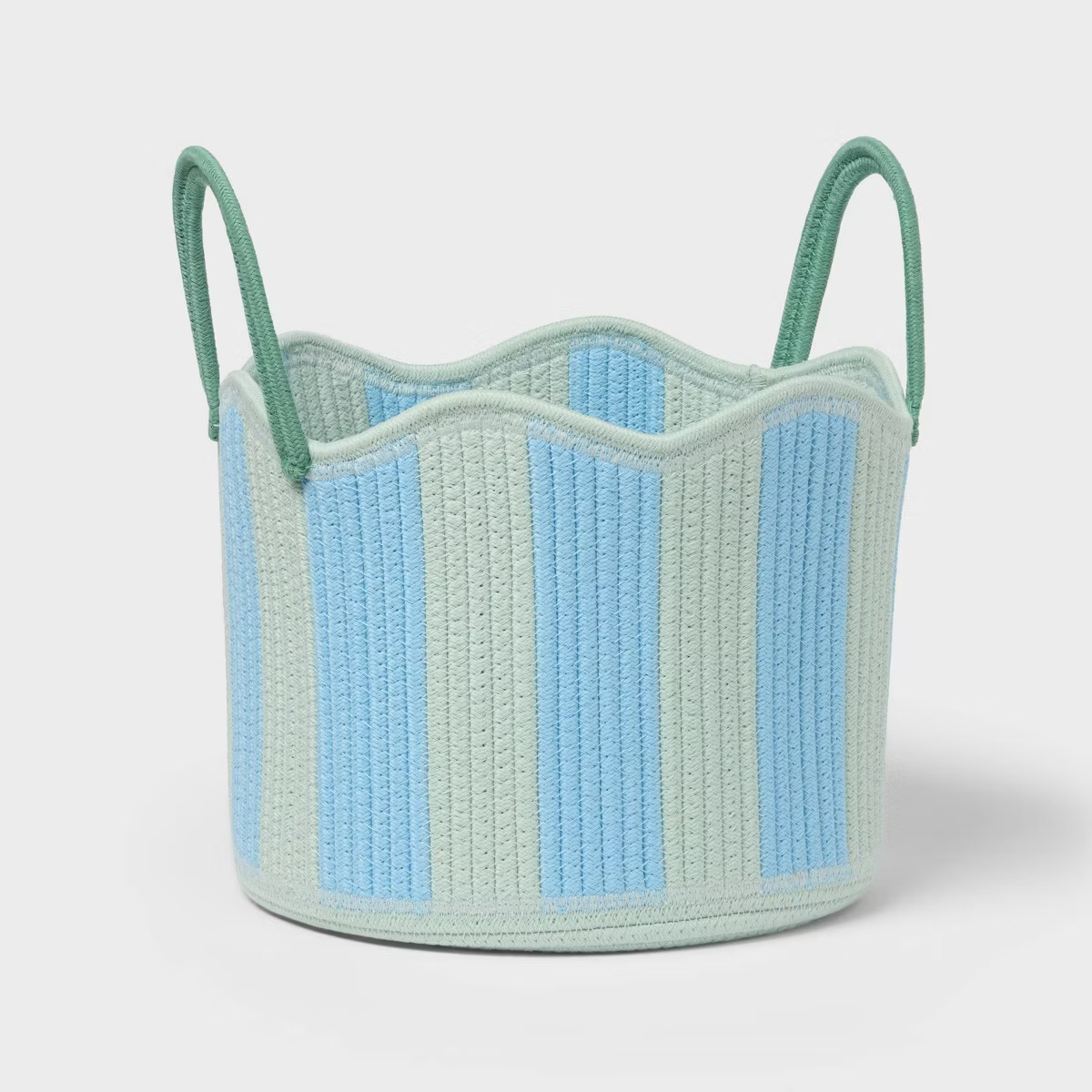 Striped Coiled Rope Kids' Decorative Storage Basket with Handles - Pillowfort™ | Target