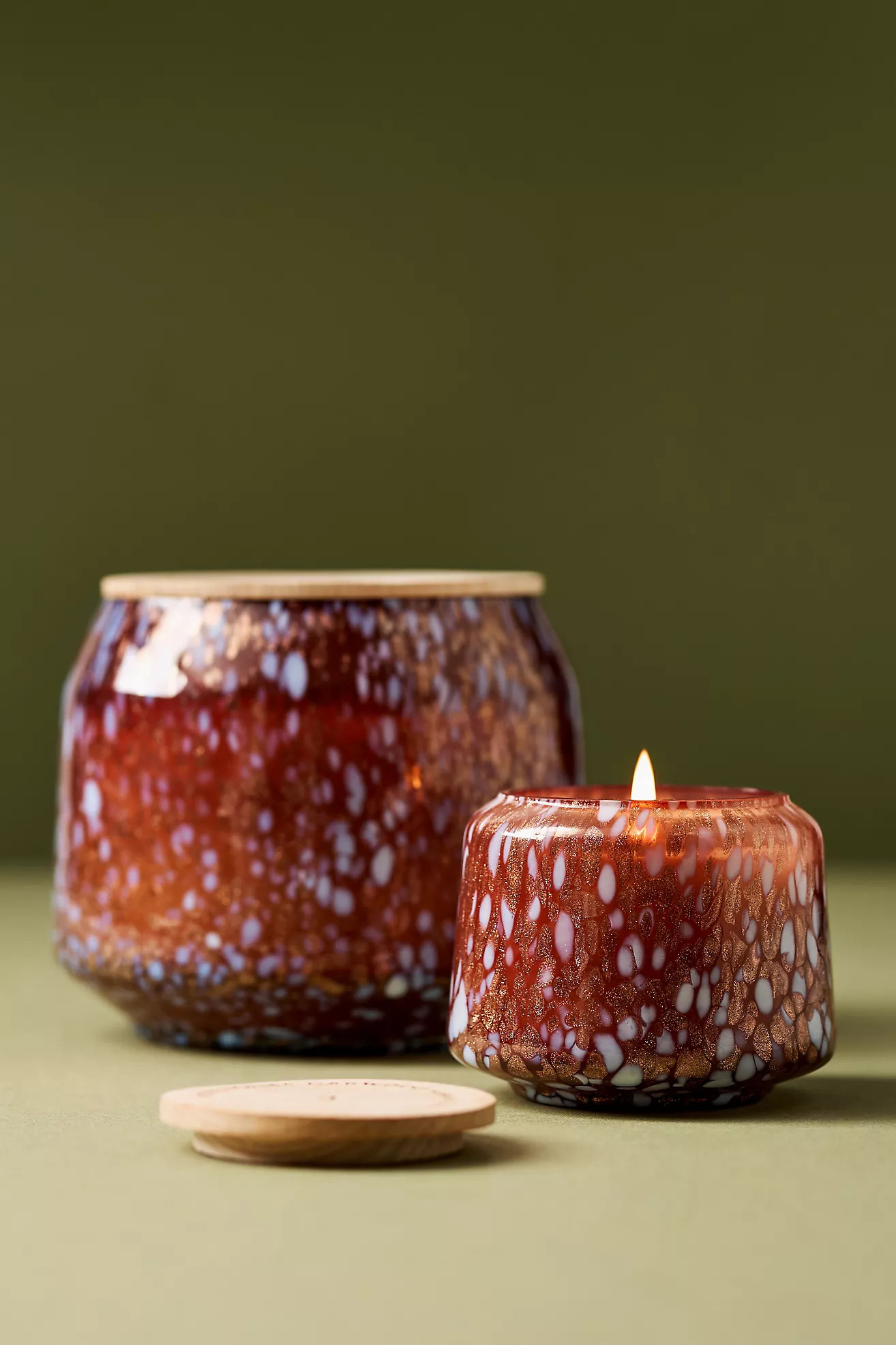 By Anthropologie Fruity Honeycrisp Oakwood Glass Jar Candle | Anthropologie (US)