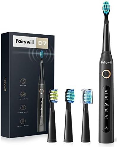 Fairywill Electric Toothbrush Powerful Sonic Cleaning - ADA Accepted Rechargeable Toothbrush with... | Amazon (US)