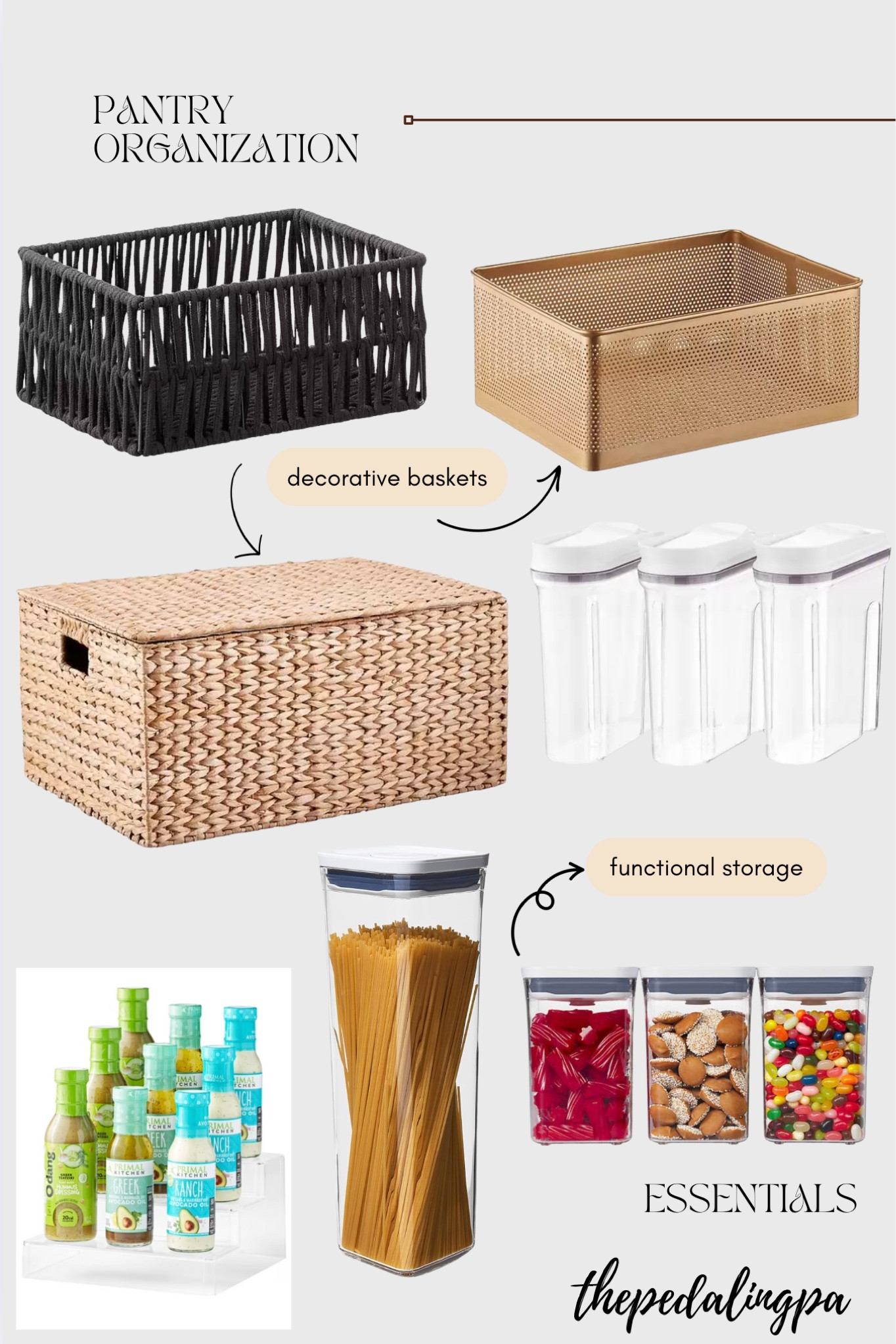 Let’s get that pantry organized 
Home organization home storage home decor organizing organize basket pantry kitchen 

#LTKFindsUnder50 #LTKHome #LTKFindsUnder100