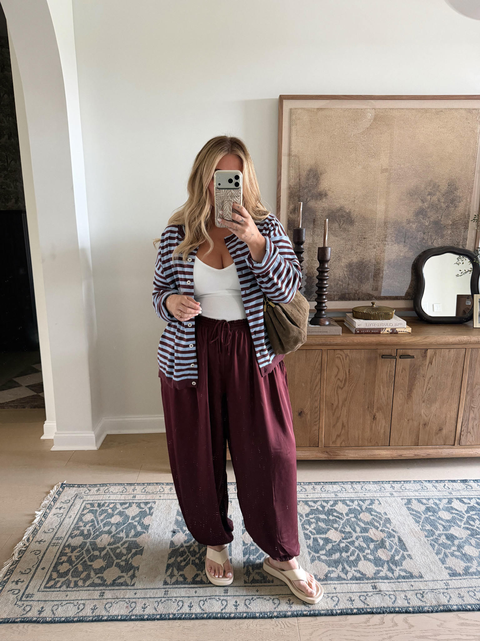 XL pants, large cardigan, & large tank 🤍

#LTKmomlife #LTKMidsize #LTKootd