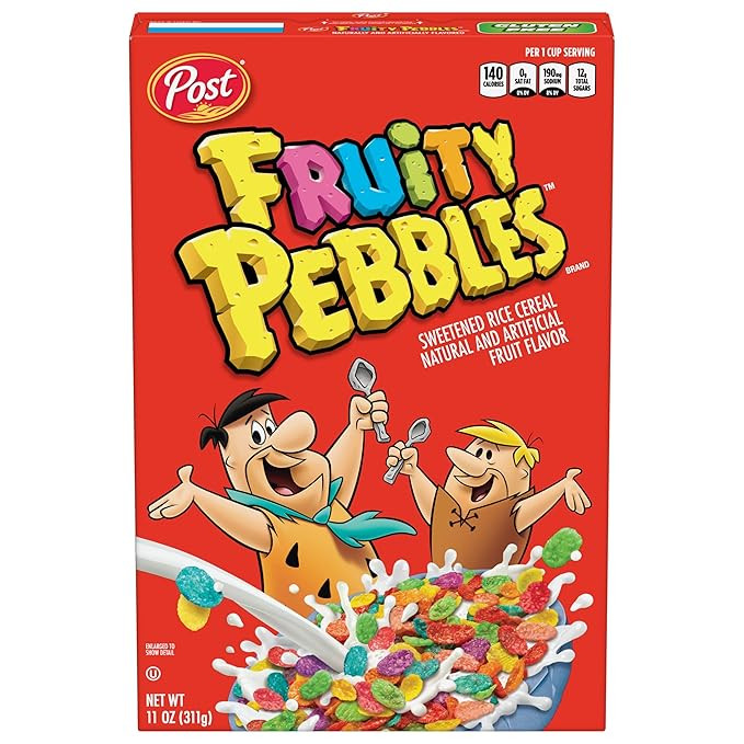 Post Cereal Fruity Pebbles, 11 oz | Amazon (US)