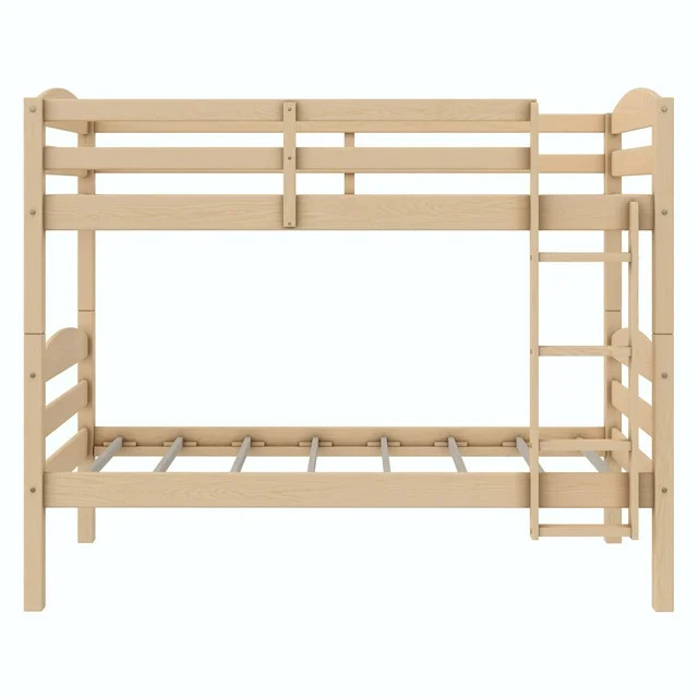 Better Homes & Gardens Leighton Kids Solid Wood Twin-over-Twin Convertible Bunk Bed with Ladder a... | Walmart (US)