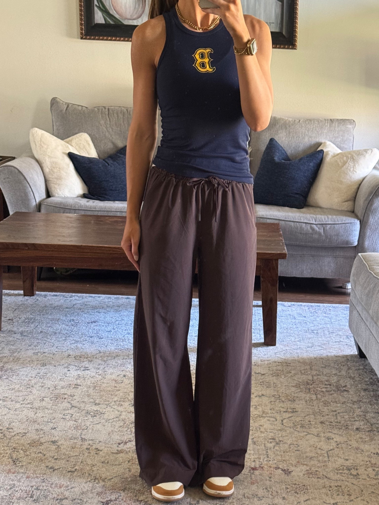 Ballpark ⚾️ Outfit

Wearing an XS in tank and XS in pants! 

#LTKFindsUnder50 #LTKStyleTip