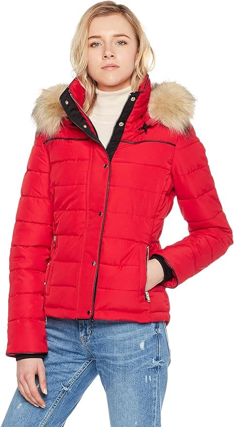 Royal Matrix Women's Hooded Puffer Jacket Short Winter Puffer Coat Full Zip Warm Thickened Coat | Amazon (US)