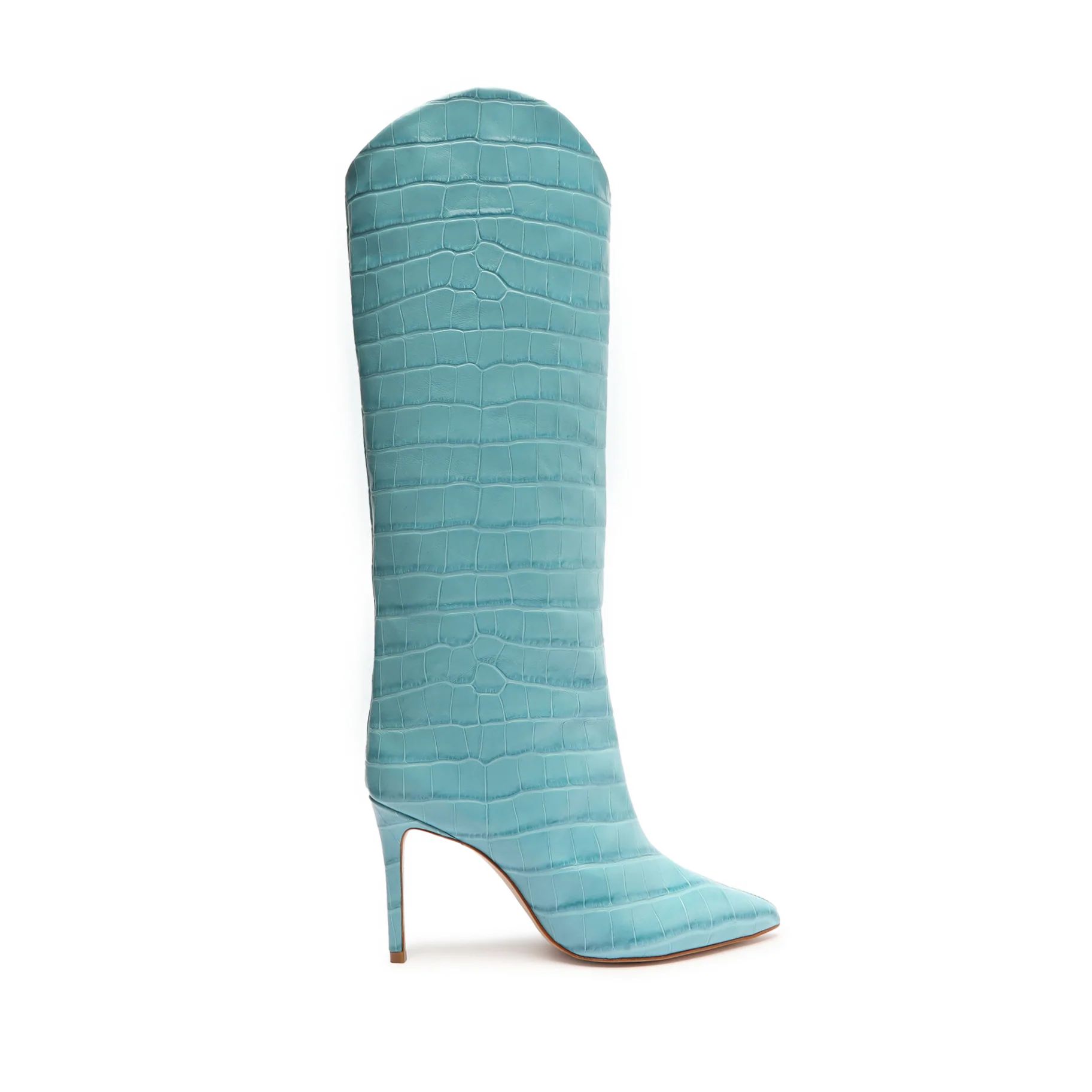 Maryana Crocodile-Embossed Leather Boot | Schutz Shoes (US)