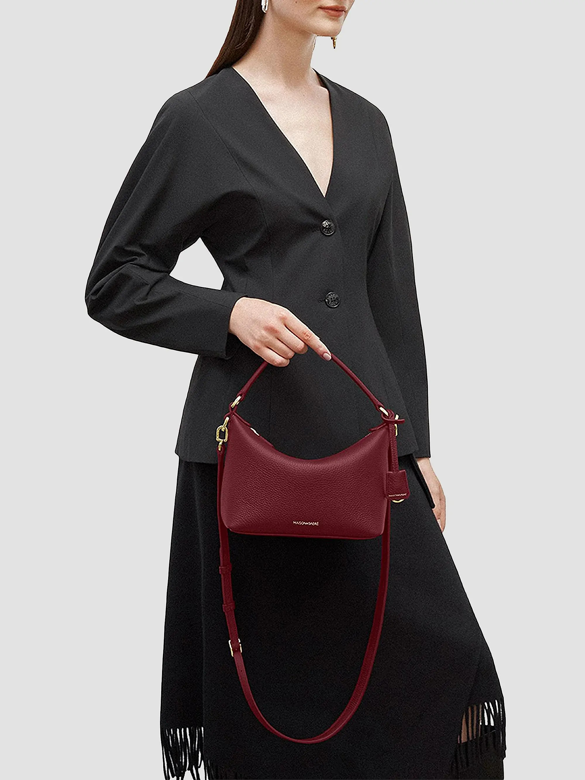 Women's Small Leather Soft Hobo Bag - Candy Pink | Saks Fifth Avenue