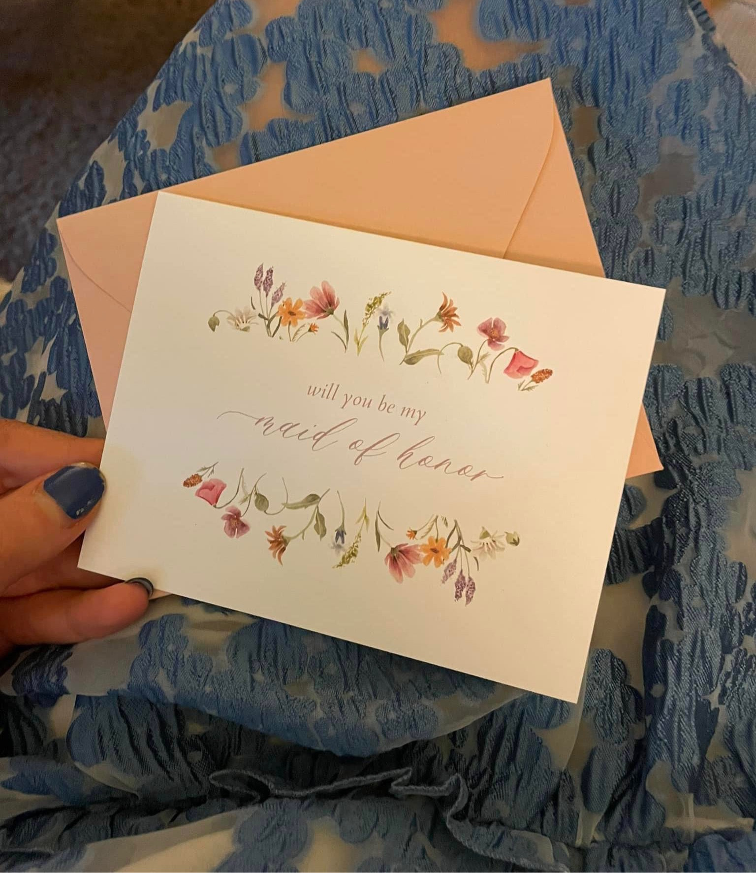 BRIDESMAID PROPOSAL CARDS OF MY DREAMS!🌸🩵