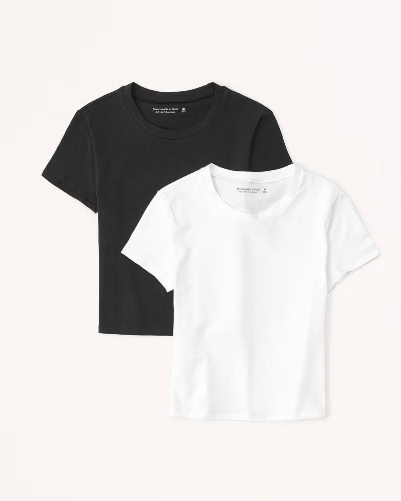 Women's 2-Pack Essential Baby Tees | Women's Tops | Abercrombie.com | Abercrombie & Fitch (US)