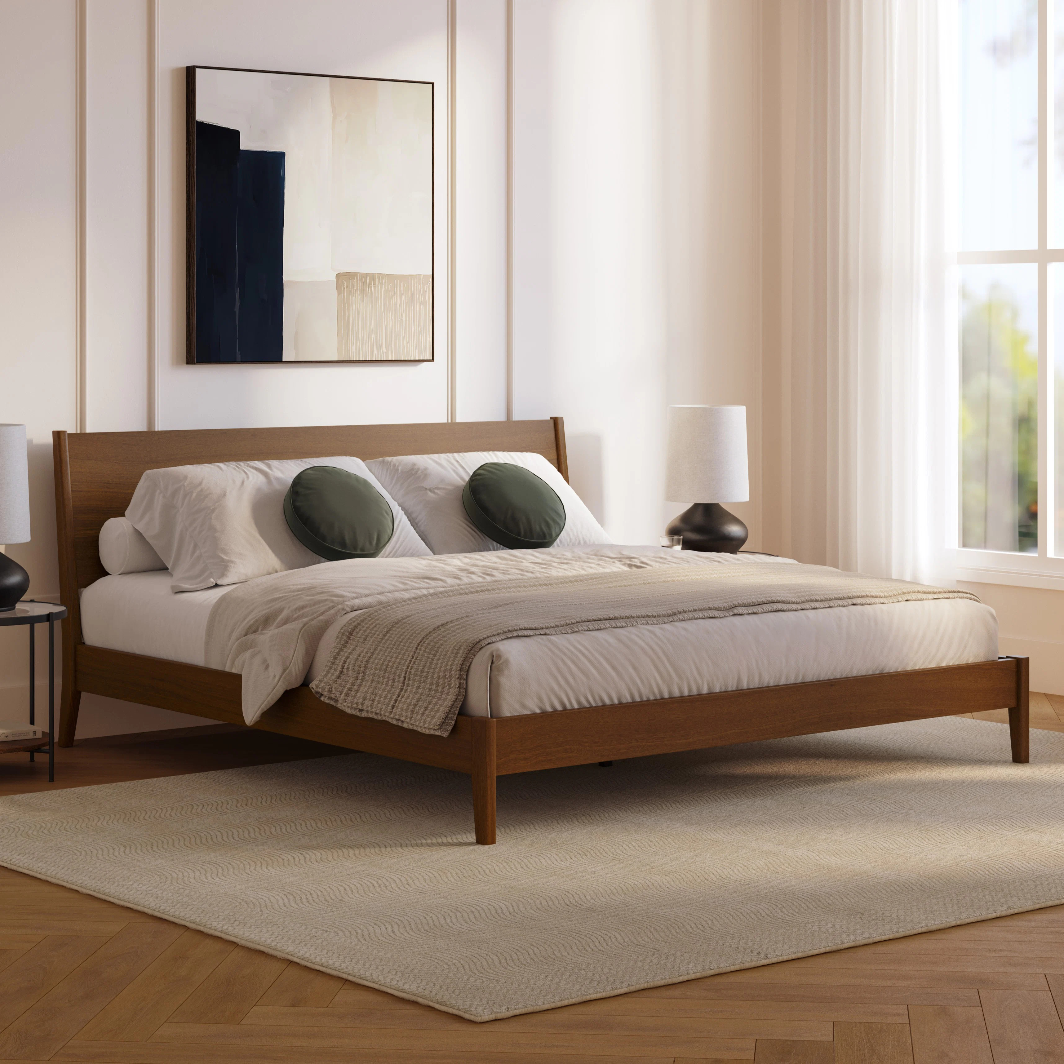 Cooper King Low Profile Bed - Walnut | Article
